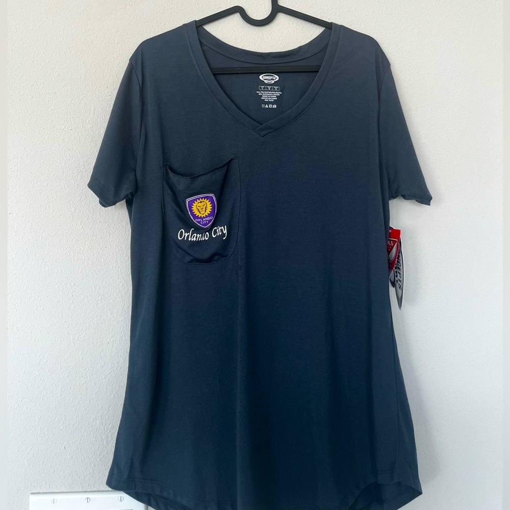 NWT Orlando City MLS Soccer Woman’s T-shirt Size Large